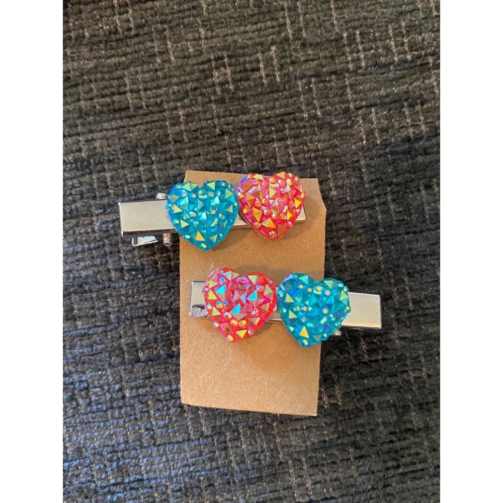 Unbranded Hair Clip Set Girls Multicolor New Whimsical Animal Heart Flower 13pc